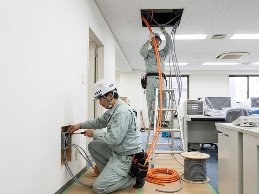 コンセントの配管配線