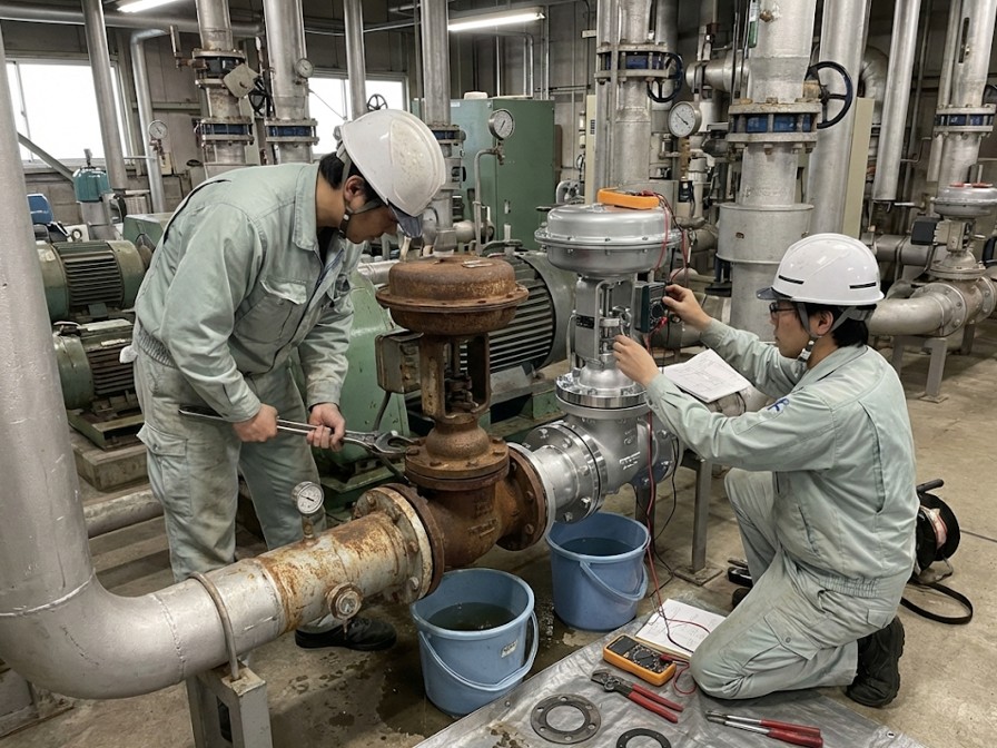 自動弁交換工事